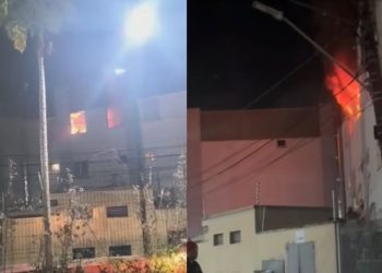 Clínica de estética pega fogo em Manaus e Samu é acionado para socorrer 6 pessoas por inalarem fumaça