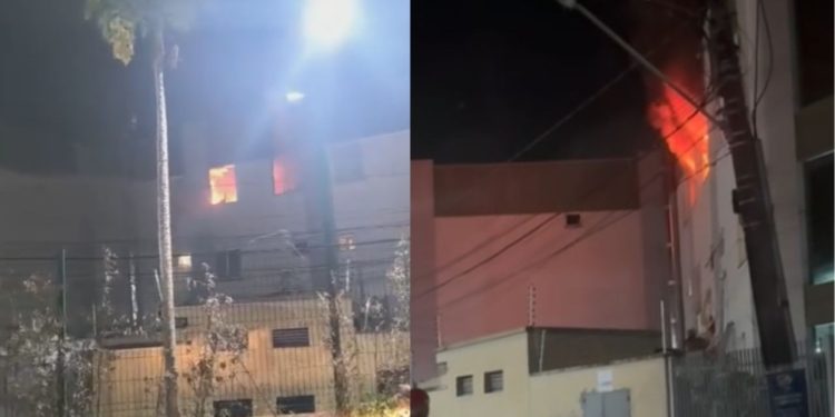 Clínica de estética pega fogo em Manaus e Samu é acionado para socorrer 6 pessoas por inalarem fumaça
