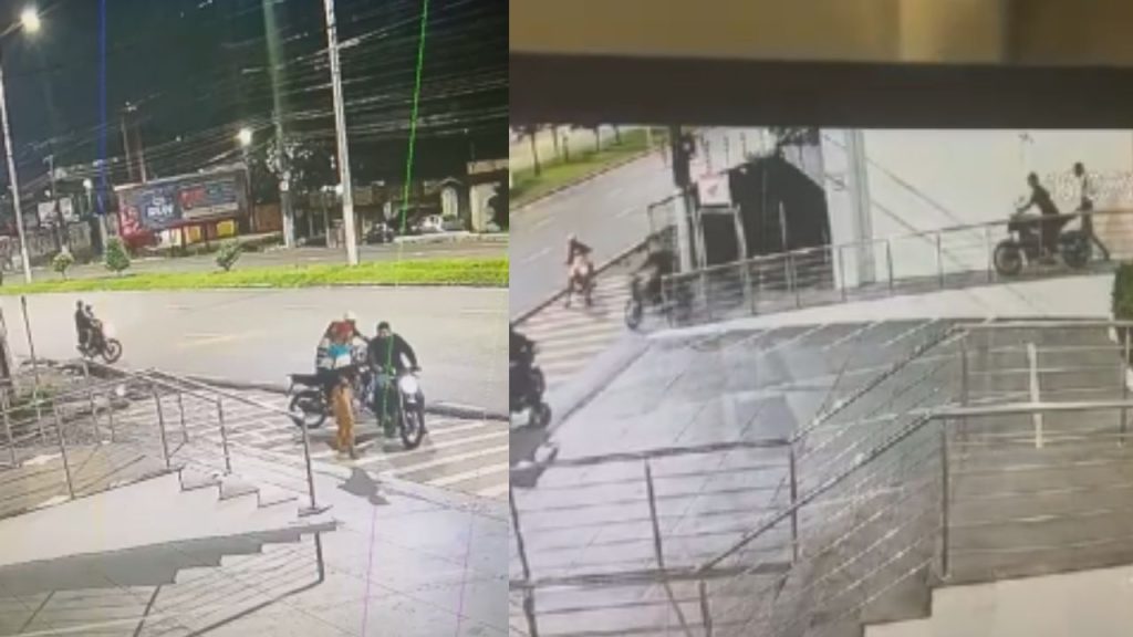 Câmera filma quadrilha roubando loja de motos em Manaus e facilidade surpreende