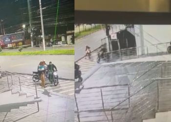 Câmera filma quadrilha roubando loja de motos em Manaus e facilidade surpreende
