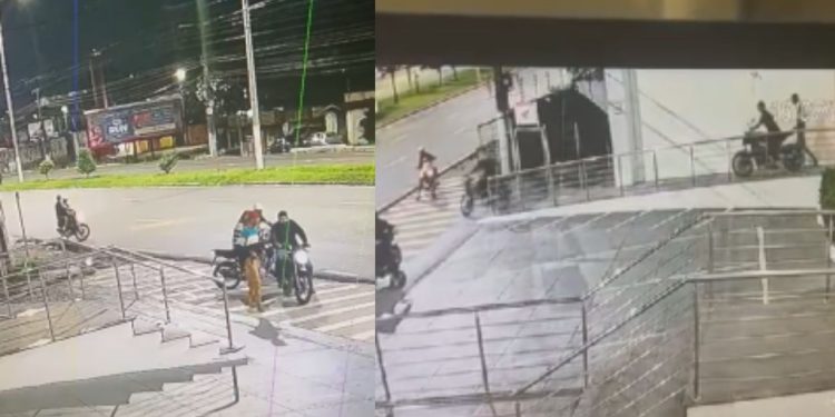 Câmera filma quadrilha roubando loja de motos em Manaus e facilidade surpreende