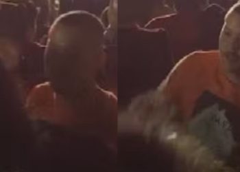 Vídeo mostra mulher levando soco no rosto após sair com ‘peguete’ em show