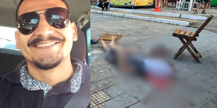 Criminosos invadem praça de alimentação no bairro Da Glória e matam homem que lanchava