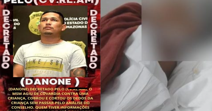 Vulgo ‘Danone’, suspeito de c0rt@r dedos de menino em Manaus tem a morte decretada; veja