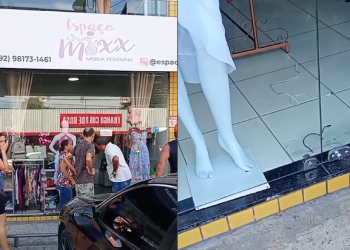 Vídeo mostra população salvando mulher que foi amarr*da durante assalt0 na Cidade Nova