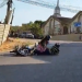 Vídeo: Morador reclama de óleo derramado em pista no Grande Vitória e flagra queda de motoqueiro