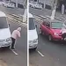 Vídeo: Mulher finge atropelamento se jogando em carro e flagra viraliza nas redes sociais
