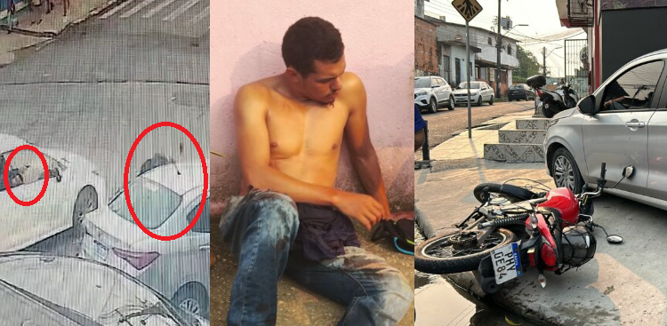 Veja momento em que homem é baleado em frente de academia em Manaus; atirador seria agiota