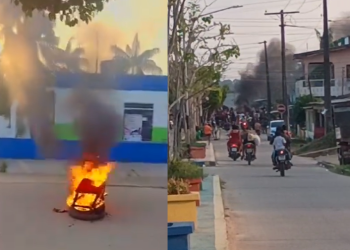 Vídeo: Sem energia há mais de 24 horas, moradores de Codajás fazem foguetório e protestam