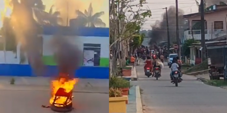Vídeo: Sem energia há mais de 24 horas, moradores de Codajás fazem foguetório e protestam