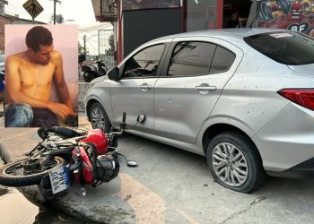 Urgente: Veja homem baleado em frente de academia no bairro Santa Etelvina após tiroteio