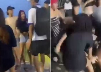 Vídeo: grupo marca briga pela internet e aterroriza praia da Ponta Negra em Manaus