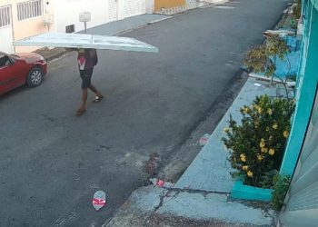 Vídeo mostra novo desejo dos ladrões em Manaus: furtar portão