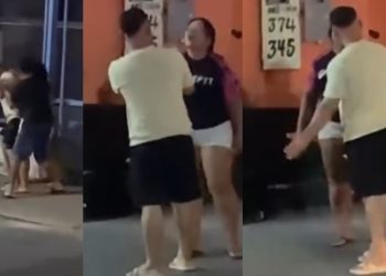 Vídeo: homem apanha da esposa na rua em Manaus: ‘dessas que eles gostam’