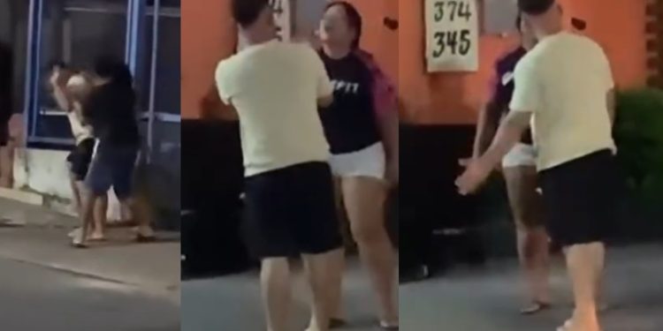 Vídeo: homem apanha da esposa na rua em Manaus: ‘dessas que eles gostam’