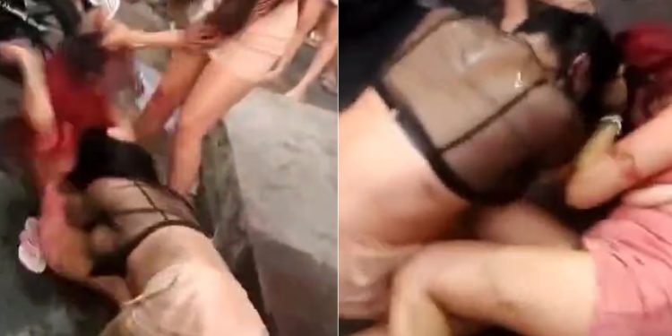 Vídeo: blindadas brigam no asfalto em Manaus após noitada de cachaça 