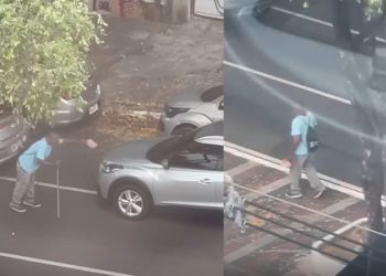Vídeo: pedinte de muletas é flagrado andando normalmente em Manaus: ‘olha aí o milagre’