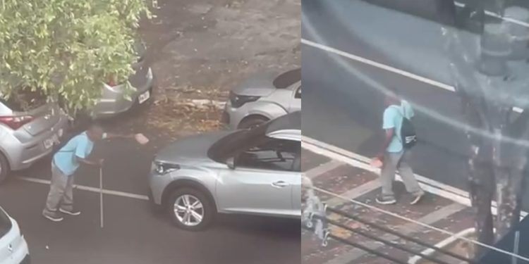 Vídeo: pedinte de muletas é flagrado andando normalmente em Manaus: ‘olha aí o milagre’