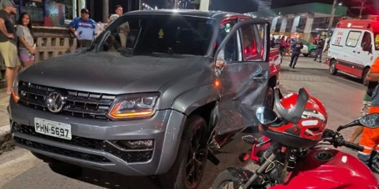 Motociclista deixa 4 filhos ao ser m0rto por condutor de picape que invadiu contramão na Torquato Tapajós
