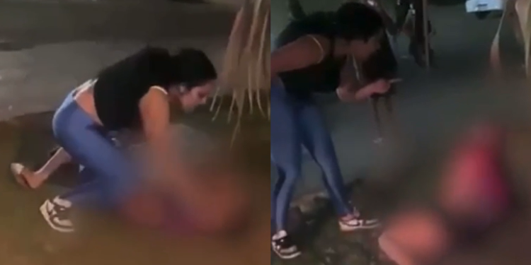 Vídeo: PM é investigado após agredir junto com a esposa uma mulher com o filho autista