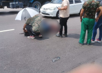 Veja: Motociclista tem parte da perna esmagada em acidente na avenida das Torres