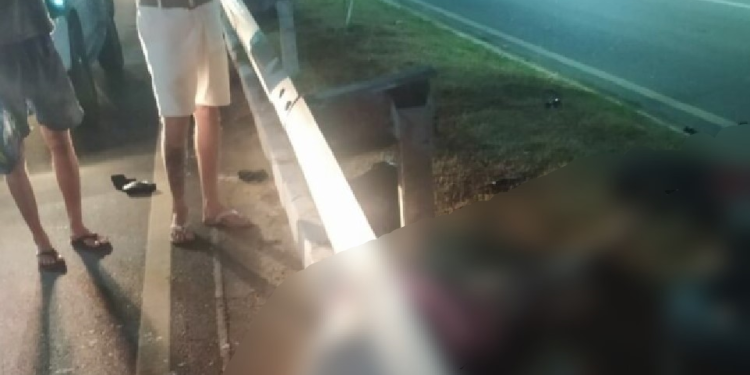 Cenas fortes: ‘Apressadinhos’ morrem em acidente no Tarumã com um deles quebrand0 o pescoço