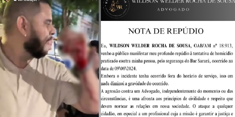Advogado diz que PM que é segurança de bar no Centro de Manaus deu tir0 nele