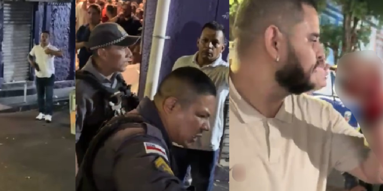 Veja vídeo de advogado baleado por PM em bar famoso no Centro de Manaus: ‘Não prendeu porque é policial’