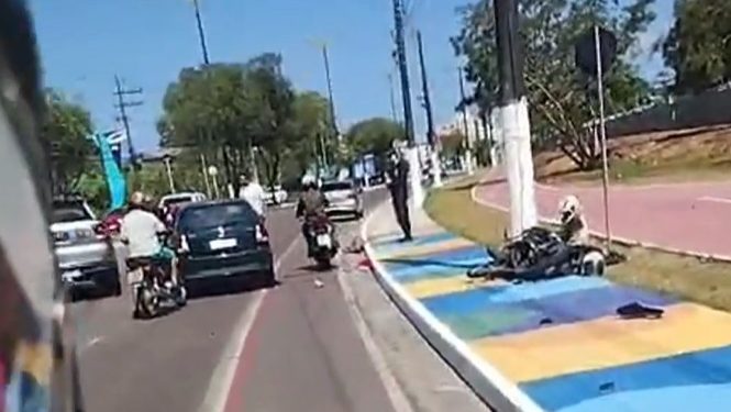 Vídeo: passageira que morreu arremessada de moto de app em Manaus é identificada