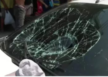 Visivelmente bêbado em plena tarde de segunda-feira, motorista atropela duas pessoas em Manaus