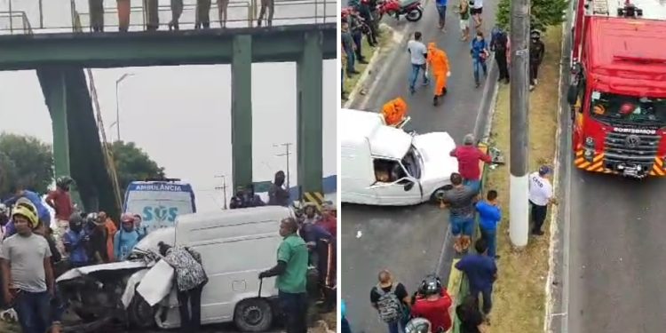 Vídeo urgente: acidente deixa uma pessoa morta na Torquato Tapajós em Manaus