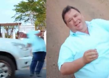 Vídeo: prefeito é ‘atropelado’ para provar que comprou ambulâncias para a cidade