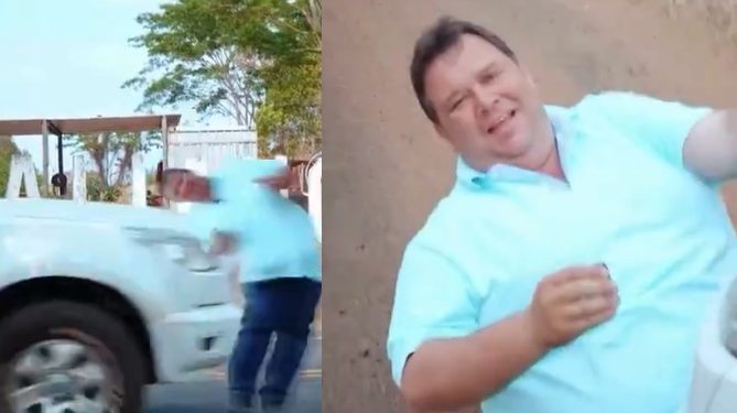 Vídeo: prefeito é ‘atropelado’ para provar que comprou ambulâncias para a cidade