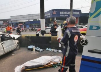 Vídeo urgente: bombeiros de Manaus confirmam identidade de motorista m0rto na Torquato Tapajós