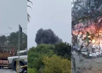 Vídeo urgente: avião com 62 pessoas cai diante das câmeras em SP