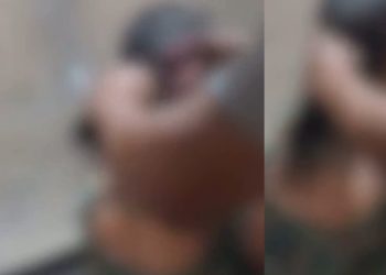 Vídeo: homem raspa sobrancelhas e corta cabelos da namorada após crise de ciúmes