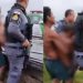 Vídeo: Policiais ouvem gritos de socorro e acham homem torturado por três peruanos no AM