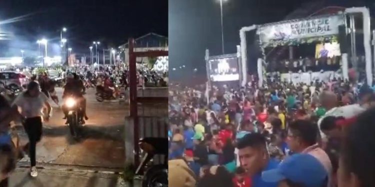 Tiros e pessoas feridas: Vídeos mostram intensa confusão em convenção de Adail Pinheiro em Coari