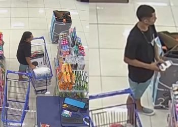 Câmera filma homem tentando pela 2ª vez furtar objetos da recém-inaugurada Havan em Manaus