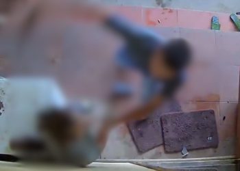 Câmera filma esposa sendo morta pelo marido com golpes de faca na garagem