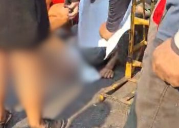 Vídeo forte: Homem é esfaqueado no pescoço pelo ‘colega’ de trabalho em Manaus