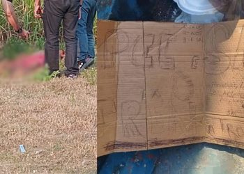 Vídeo: Facção mata rival no Jorge Teixeira e deixa bilhete: “PCC é sal”