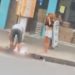 "Moleque ali com gargalo": vídeo mostra homem recebendo 'bicuda' por dupla no Jorge Teixeira