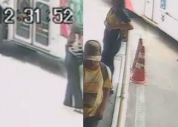 Vídeo mostra ônibus esmagando as pernas de mulher dentro de terminal de ônibus em Manaus