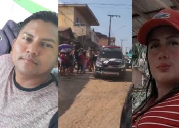 Vídeo mostra moradores batendo em viatura onde estava o homem que atirou no rosto de mulher em Beruri