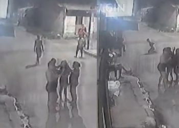 Vídeo mostra jovem sendo atingido por tiro enquanto caminhava no bairro Monte das Oliveiras