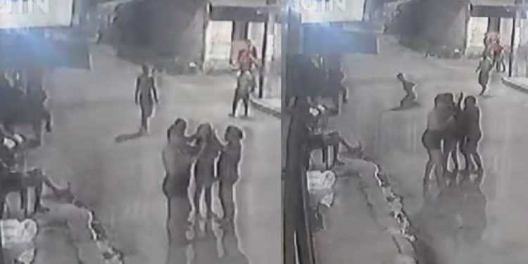 Vídeo mostra jovem sendo atingido por tiro enquanto caminhava no bairro Monte das Oliveiras