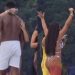 Ex-BBB Davi Brito troca beijos com morena em seu aniversário; vídeo