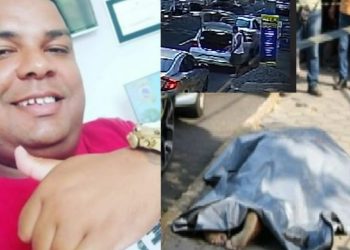 Vídeos mostram momento em que traficante “Panda” é mort0 e depois ele caído no chão