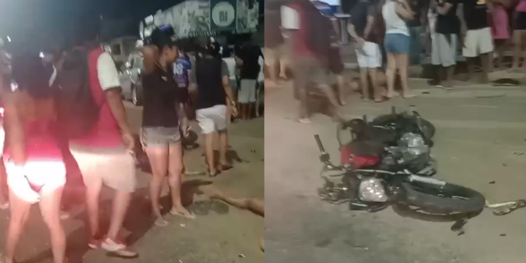 Vídeo: Em moto, casal é atingid0 por carro e fica grav3mente ferid0 no Vila da Prata